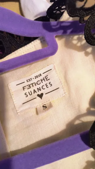 Vestido Fetiche Suances S beige-negro