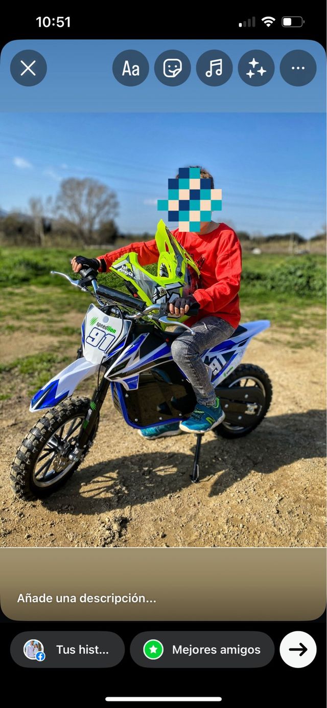 Moto eléctrica infantil Speed Lion 500w