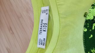 Maglia bambina Terranova limone cropped 12-13 anni