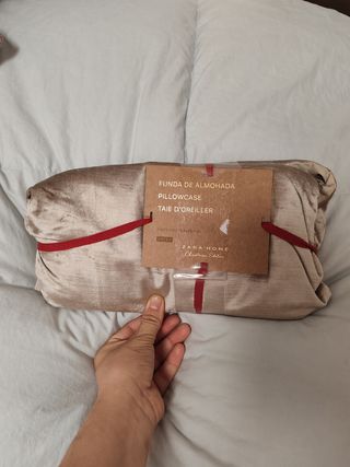  2 unidades Fundas de almohada Zara Home - Beige