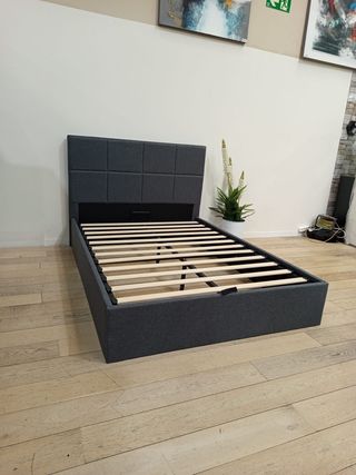 Cama canapé con cabecero. ¡Envío gratis!