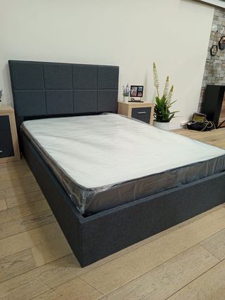 Cama canapé con cabecero. ¡Envío gratis!
