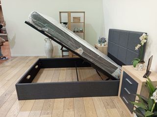 Cama canapé con cabecero. ¡Envío gratis!