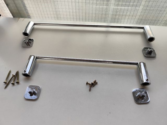 2 Toalleros Baño Acero Inoxidable