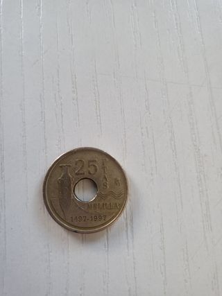 Moneda 25 Ptas Melilla 1997
