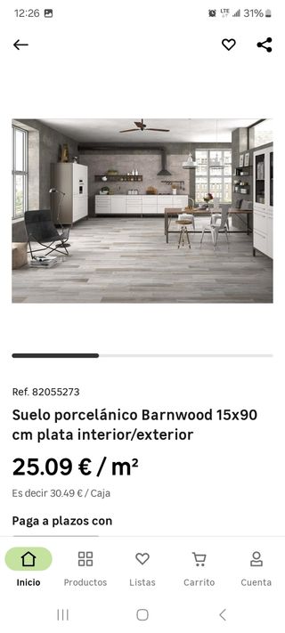 Porcelánico Barnwood Silver 15x90