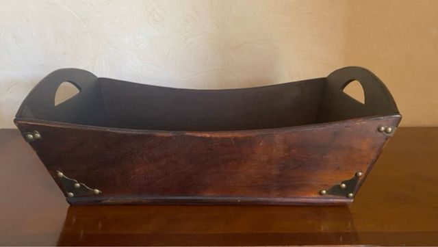 Cestino in legno vintage