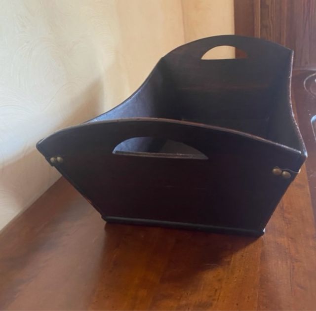 Cestino in legno vintage
