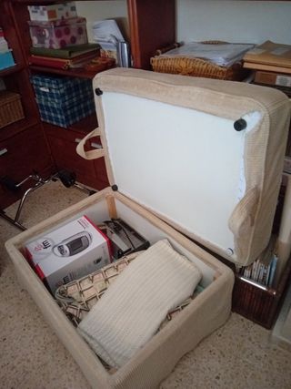 PUF almacenaje beige - como nuevo