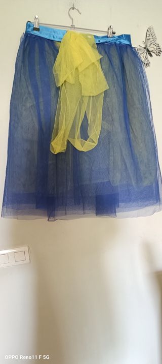 Falda tutú azul