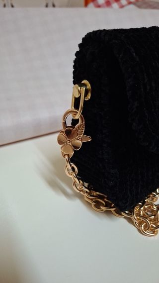 Bolso fiesta negro-dorado