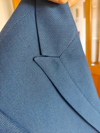 Americana azul hombre talla s.  Usada una vez. 
