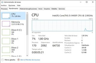 Procesador Intel Core i5-9400F 2.9GHz