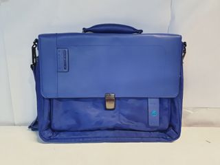 Maletín Piel Piquardo Azul