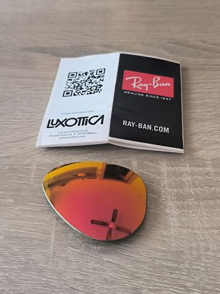 Lente Ray-Ban 55mm - Roja anaranjada