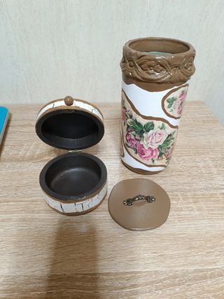Joyero vintage con rosas