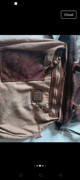 Borsa in pelle marrone