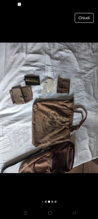 Borsa in pelle marrone