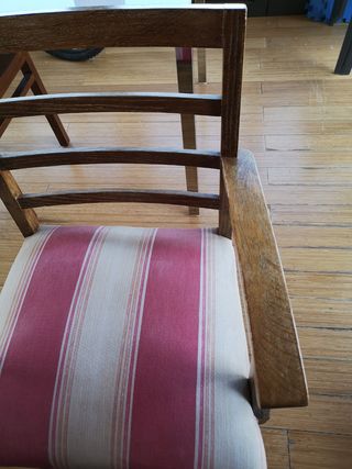 Silla madera estilo rústico