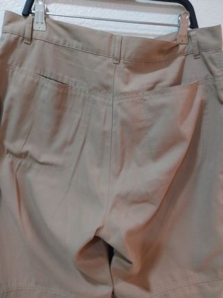 Pantalón beige mujer - 4 bolsillos