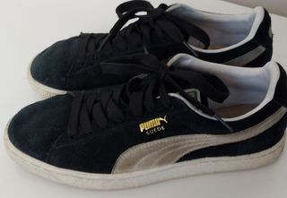 Puma Suede negras - Zapatillas ante 38,5