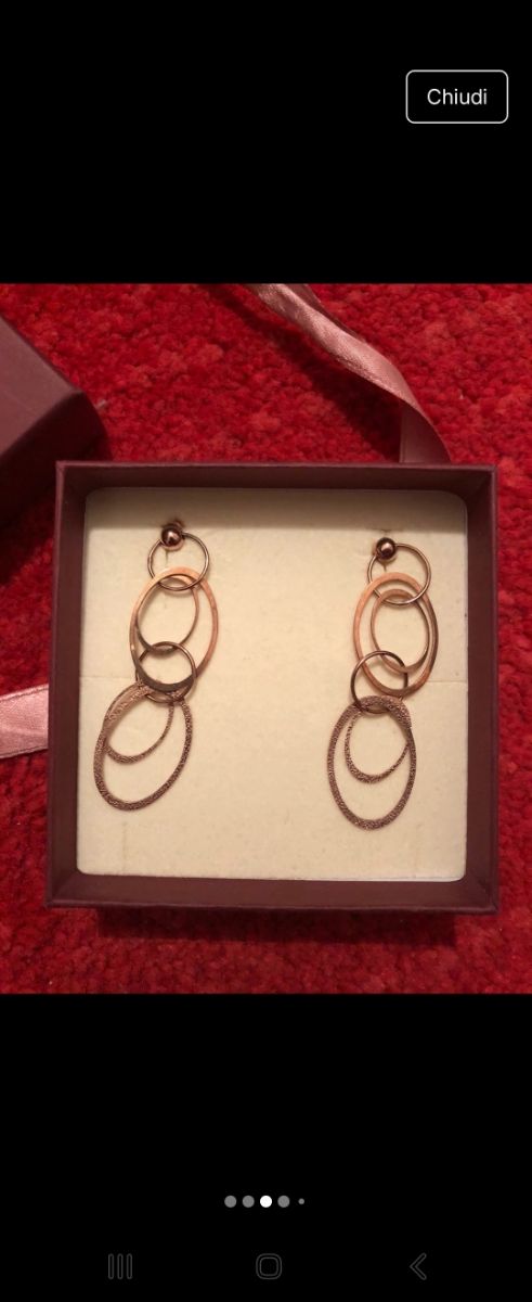 Orecchini cerchi oro rosa