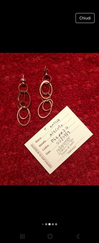 Orecchini cerchi oro rosa