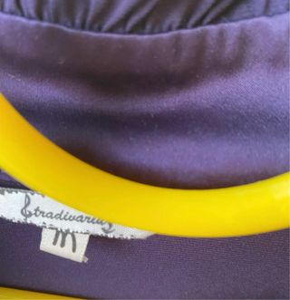 Blusa morada seda - Talla M
