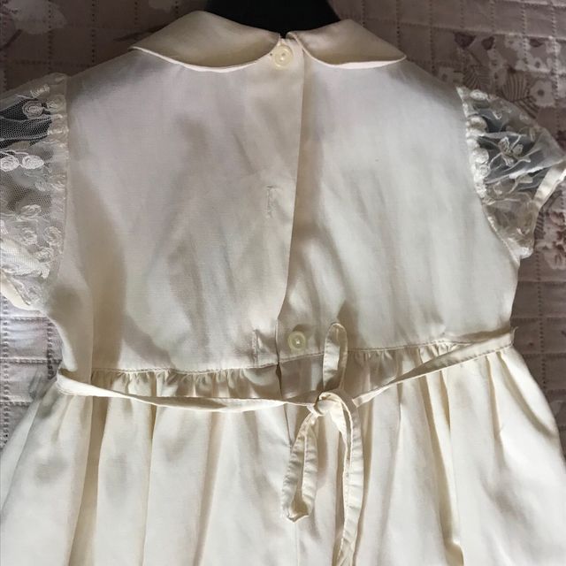 Vestito bimba 9-12 mesi panna