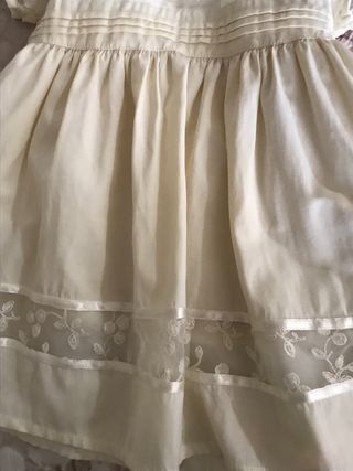 Vestito bimba 9-12 mesi panna