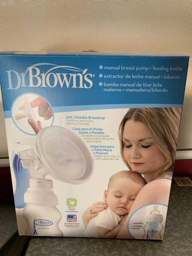 Sacaleches Dr. Brown's Manual, nuevo!!, sin uso!!!