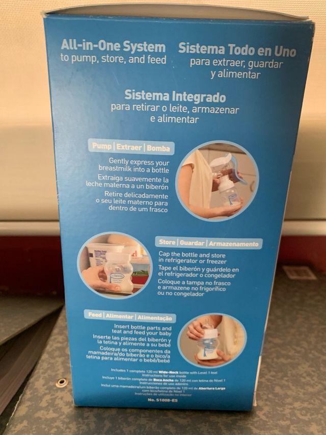 Sacaleches Dr. Brown's Manual, nuevo!!, sin uso!!!