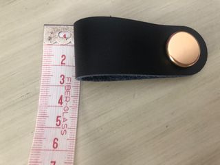 Tiradores polipiel negra | 4 uds