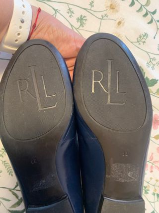 Bailarinas Lauren Ralph Lauren - Azul - talla 36,