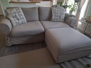 Puff almacenaje beige - Sofa