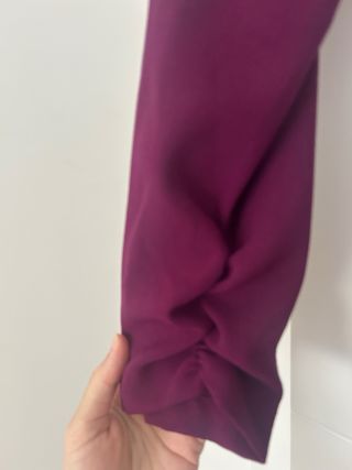 Vestido midi Zara morado XS