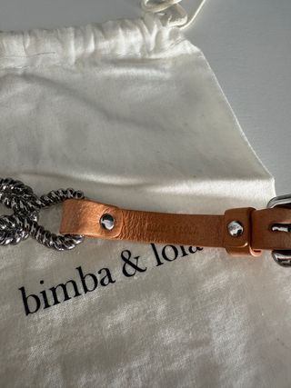 Pulsera bimba y lola marrón plata