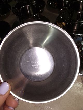 12 Tazzine caffè acciaio inox