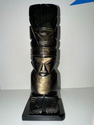 Figura Dios Azteca Obsidiana
