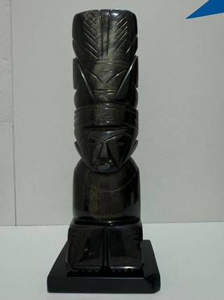 Figura Dios Azteca Obsidiana