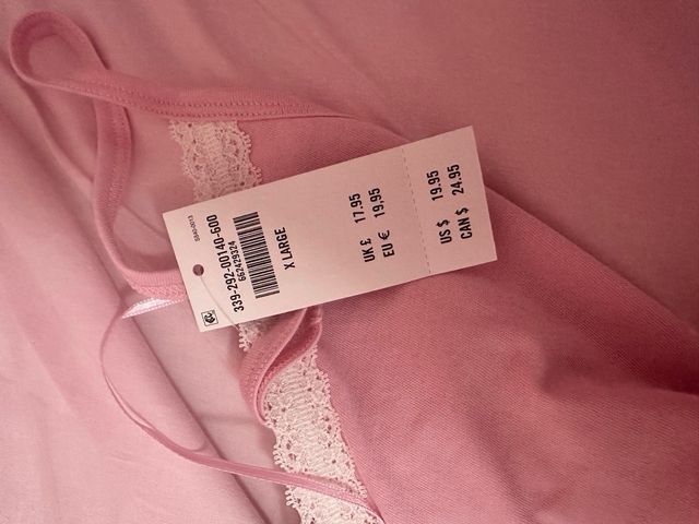 Top Hollister rosa talla XL