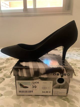 Tacones negros mujer talla 39