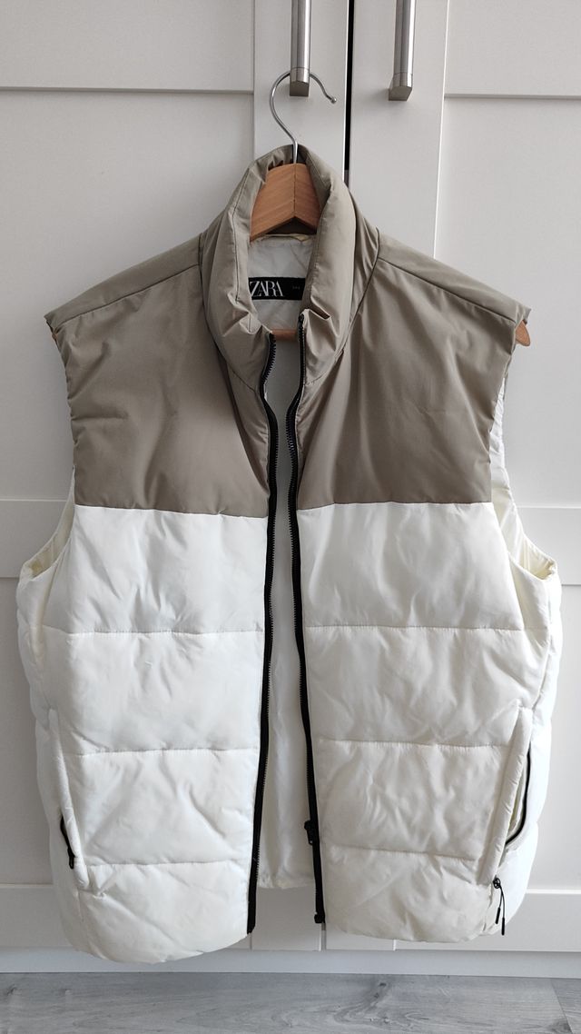 Ropa Chaleco Hombre Acolchado Zara Chaleco Acolchado Chaleco Gris - Main Image