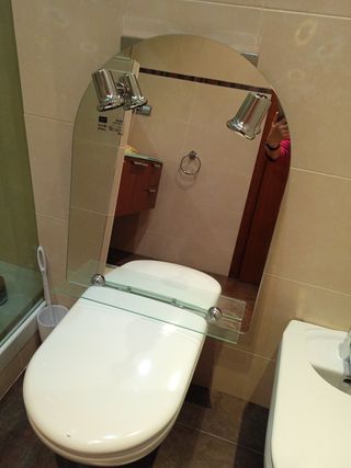 Espejo baño con repisa - Moderno
