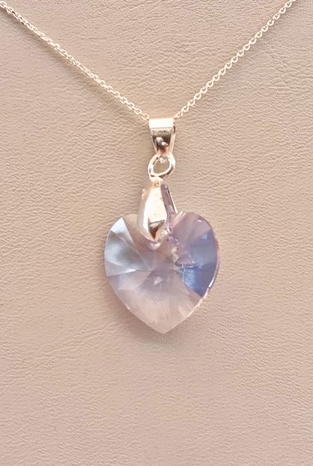 Colgante Swarovski corazón plata