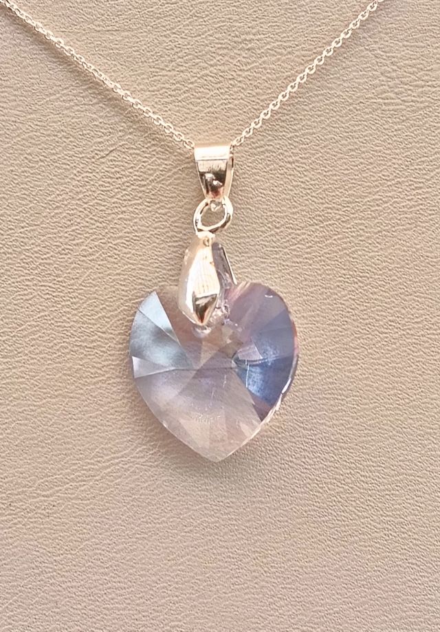 Colgante Swarovski corazón plata