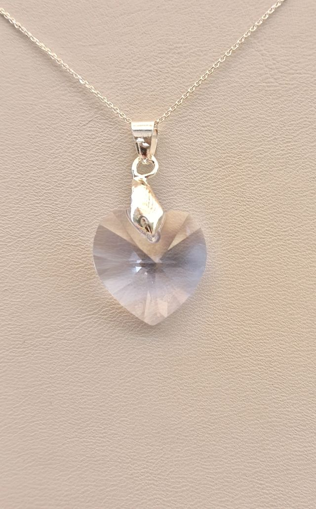 Colgante Swarovski corazón plata