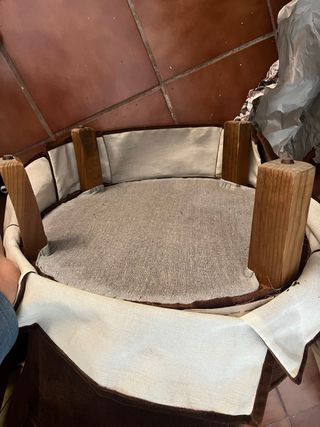 Sillones antiguos de tela