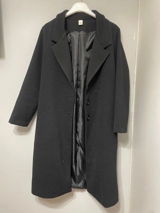 Abrigo negro largo Chiaretta – Talla M