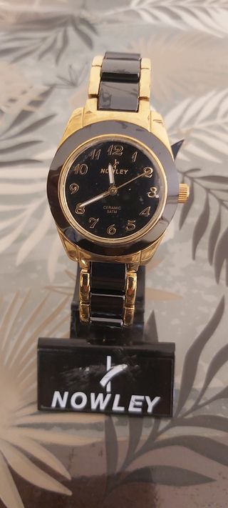 Reloj NOWLEY mujer, dorado y negro